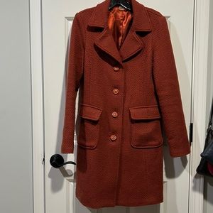 Nordstroms BP line, rusty orange fall coat